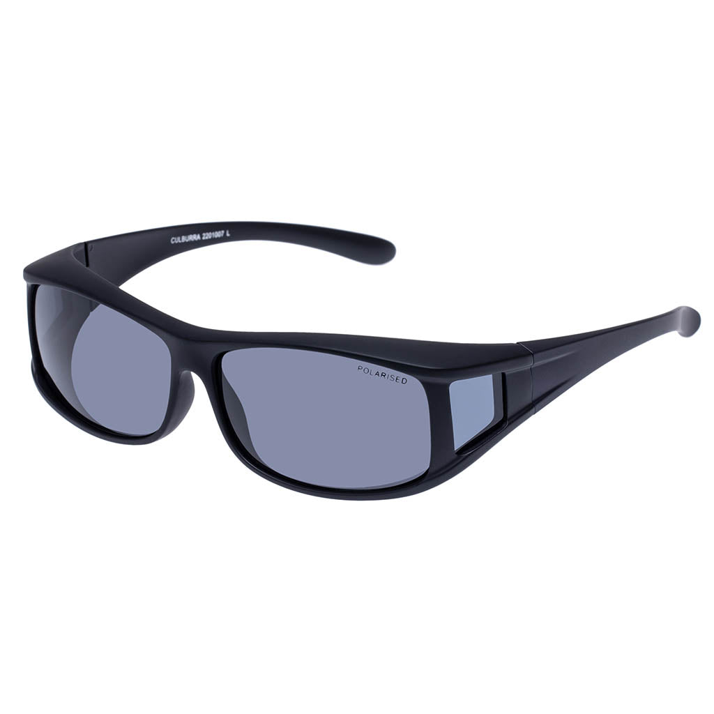 Culburra Fitover Sunglasses - Black Navy/Smoke